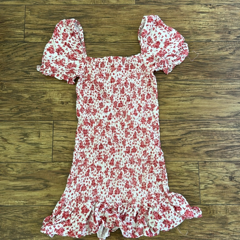 NWT Stradivarius Red Floral Dress